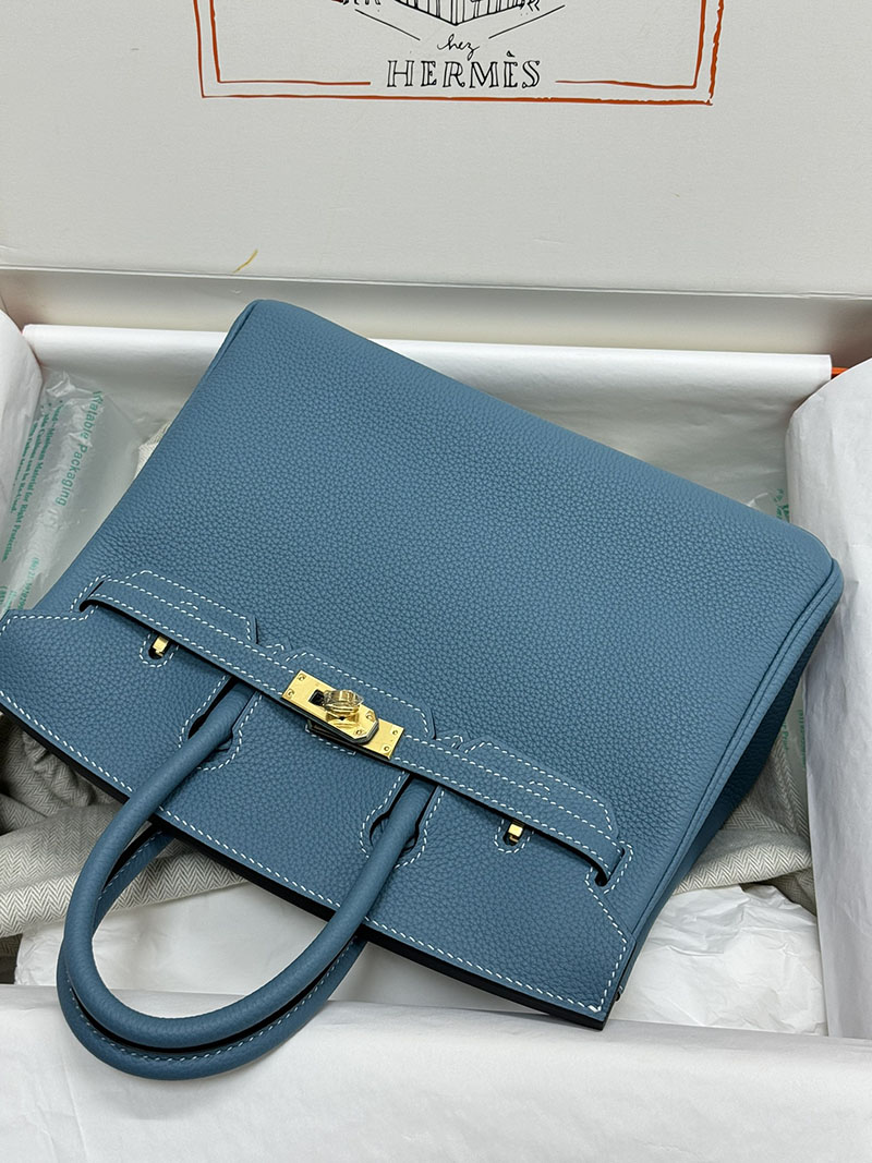人気色 H品 エルメス バーキン25 ブルージーン トゴ ゴールド金具 2517870 バーキン 人気色 - 画像 (8)