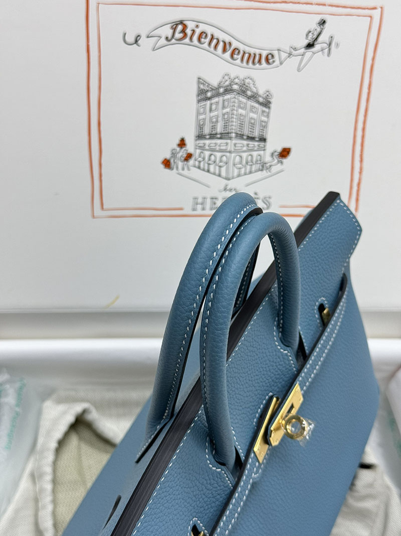人気色 H品 エルメス バーキン25 ブルージーン トゴ ゴールド金具 2517870 バーキン 人気色 - 画像 (6)