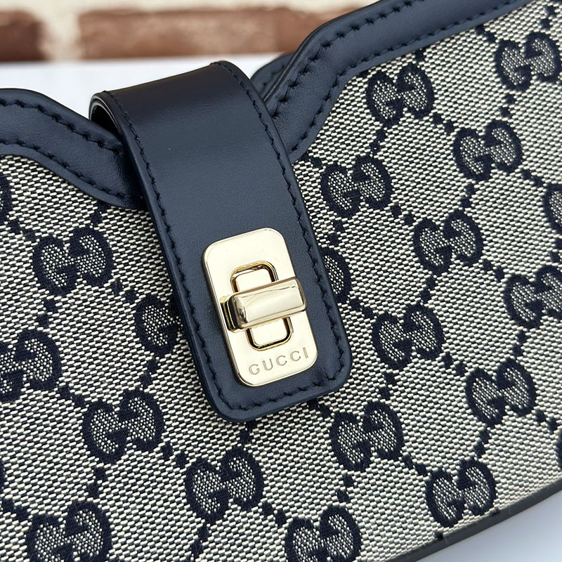 グッチ バッグ 人気 GUCCI ムーンサイド ミニ ショルダーバッグ 786015 FADAC 8559 ベージュ&ブラック グッチ ショルダーバッグ 新品 - 画像 (6)