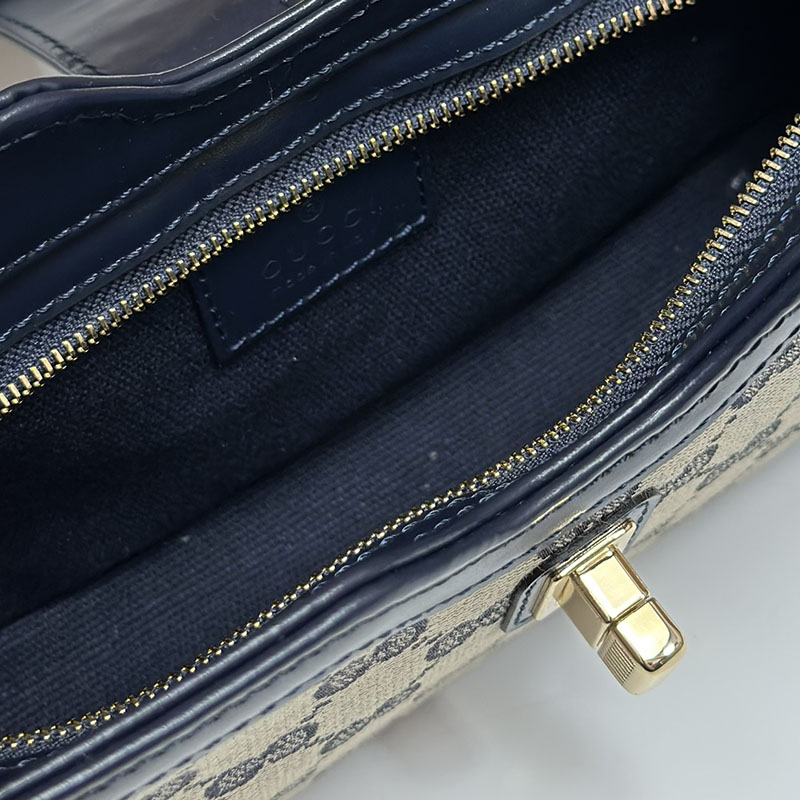 グッチ バッグ 人気 GUCCI ムーンサイド ミニ ショルダーバッグ 786015 FADAC 8559 ベージュ&ブラック グッチ ショルダーバッグ 新品 - 画像 (2)