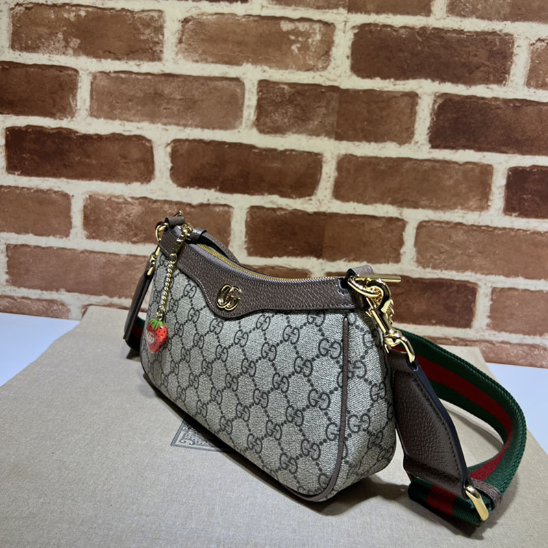 グッチ バッグ 人気 GUCCI オフィディア スモール ショルダーバッグ 735132 FABLE 9442 ベージュ&ブラウン グッチ ショルダーバッグ 小さめ - 画像 (9)