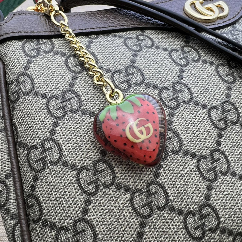 グッチ バッグ 人気 GUCCI オフィディア スモール ショルダーバッグ 735132 FABLE 9442 ベージュ&ブラウン グッチ ショルダーバッグ 小さめ - 画像 (5)
