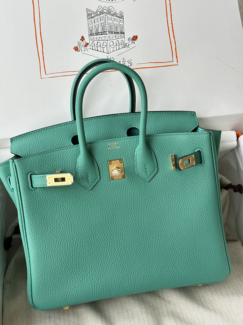 人気色 H品 エルメス バーキン25 ヴェールヴェロン トゴ ゴールド金具 2517878 バーキン25 トゴ 定価 - 画像 (3)
