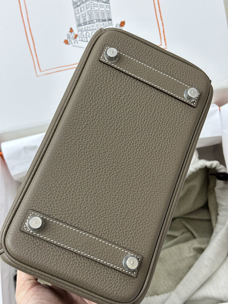 人気色 H品 エルメス バーキン25 エトゥープ トゴ シルバー金具 2517882 バーキン エトゥープ 25 定価 - 画像 (6)