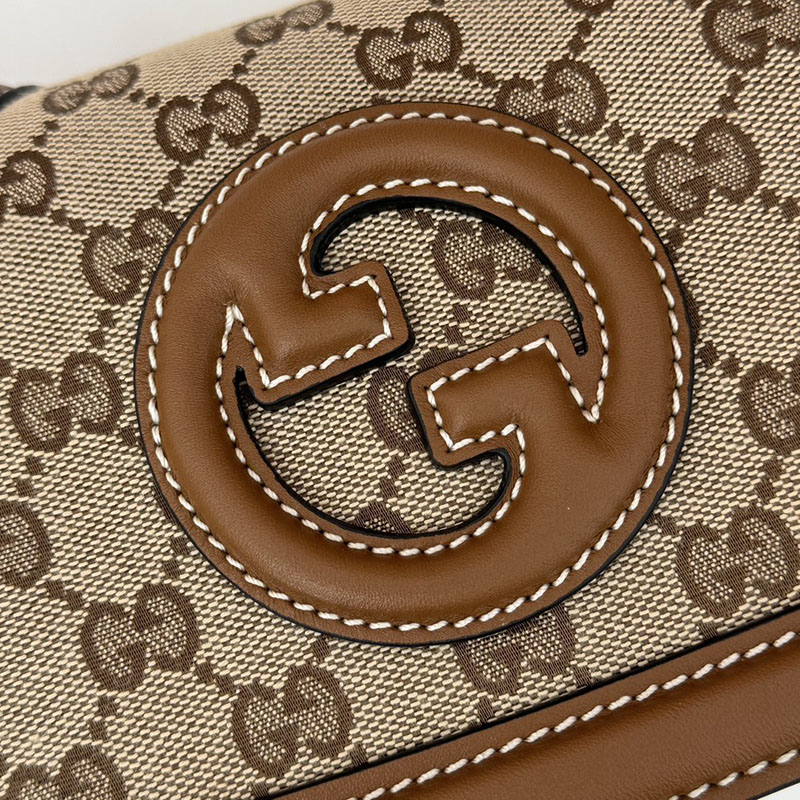 グッチ バッグ 人気 GUCCI ブロンディ ミニ ショルダーバッグ 815700 HAAKG 9755 ベージュ&ブラウン グッチ バッグ アウトレット - 画像 (5)