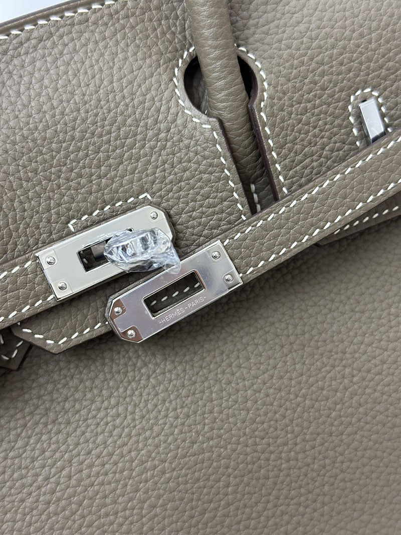 人気色 H品 エルメス バーキン25 エトゥープ トゴ シルバー金具 2517882 バーキン エトゥープ 25 定価 - 画像 (5)