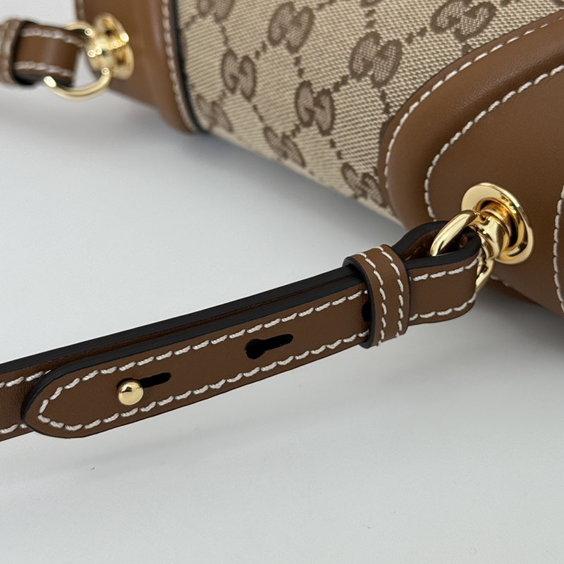 グッチ バッグ 人気 GUCCI ブロンディ ミニ ショルダーバッグ 815700 HAAKG 9755 ベージュ&ブラウン グッチ バッグ アウトレット - 画像 (4)