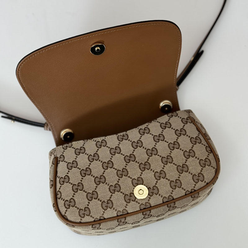 グッチ バッグ 人気 GUCCI ブロンディ ミニ ショルダーバッグ 815700 HAAKG 9755 ベージュ&ブラウン グッチ バッグ アウトレット - 画像 (3)