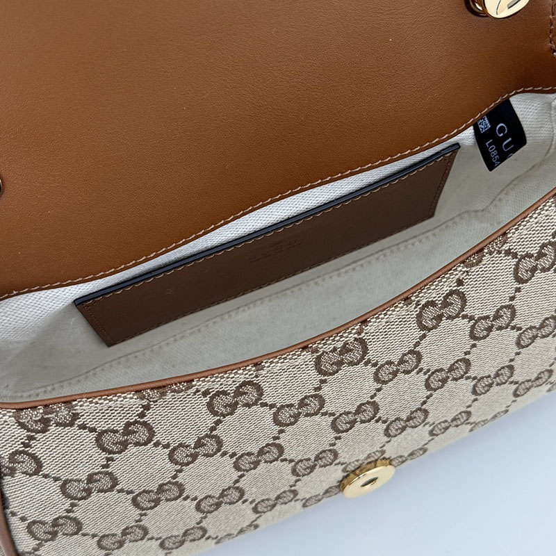 グッチ バッグ 人気 GUCCI ブロンディ ミニ ショルダーバッグ 815700 HAAKG 9755 ベージュ&ブラウン グッチ バッグ アウトレット - 画像 (2)
