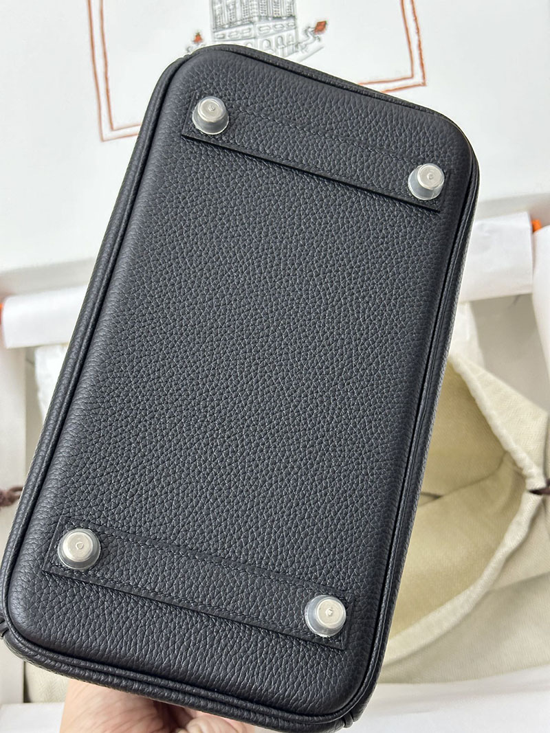 人気色 H品 エルメス バーキン25 黒 ブラック トゴ シルバー金具 2517885 バーキン25 黒 定価 - 画像 (6)