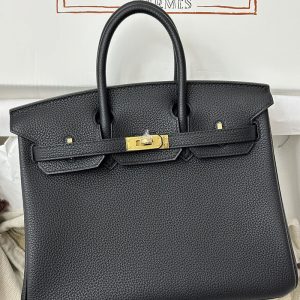 バーキン25 黒 ゴールド金具
