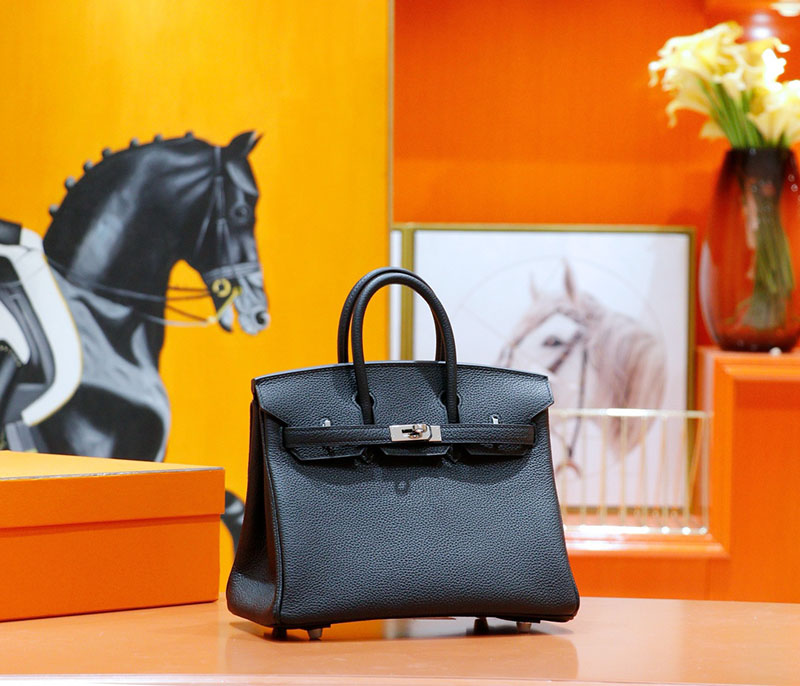 並行輸入品 エルメス バーキン25 黒 ブラック トゴ シルバー金具 2517908 バーキン バッグ 定価 - 画像 (9)