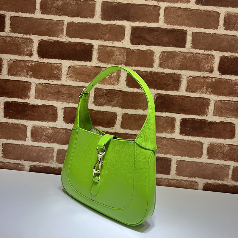 グッチ バッグ 人気 GUCCI ジャッキー スモール ショルダーバッグ 782849 AADHF 3542 ブライトグリーン 安い けど 高く見える バッグ - 画像 (9)