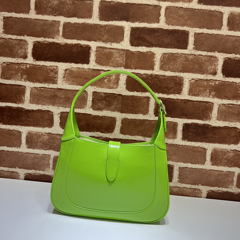 グッチ バッグ 人気 GUCCI ジャッキー スモール ショルダーバッグ 782849 AADHF 3542 ブライトグリーン 安い けど 高く見える バッグ - 画像 (8)