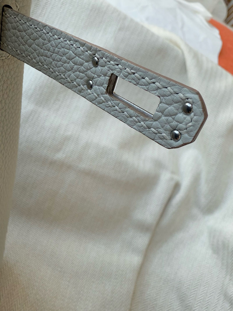 並行輸入品 エルメス バーキン25 パールグレー トゴ シルバー金具 2517920 バーキン バッグ 定価 - 画像 (7)