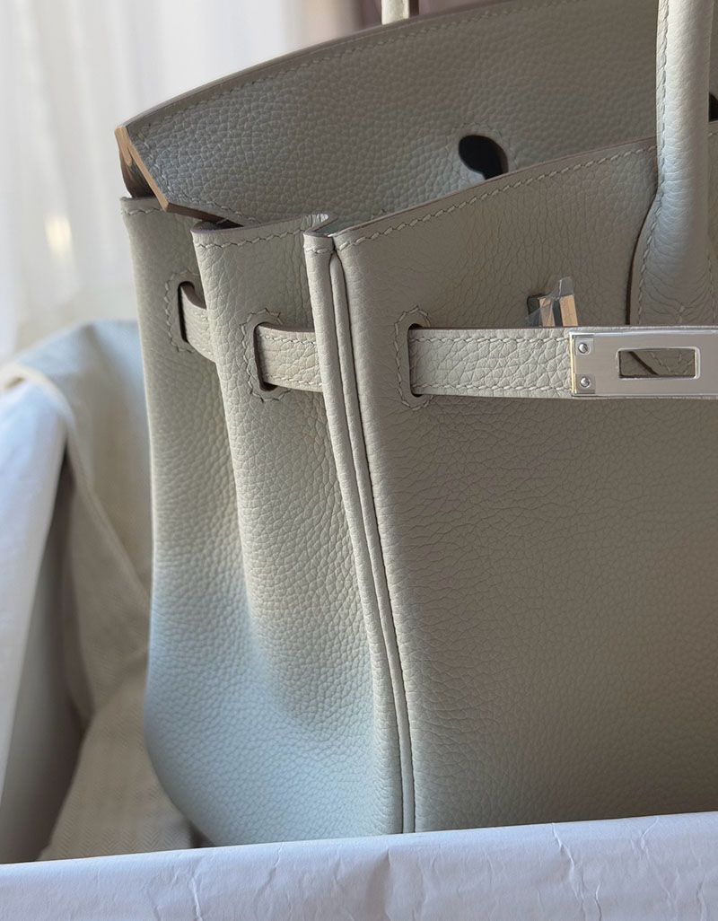 並行輸入品 エルメス バーキン25 パールグレー トゴ シルバー金具 2517920 バーキン バッグ 定価 - 画像 (2)