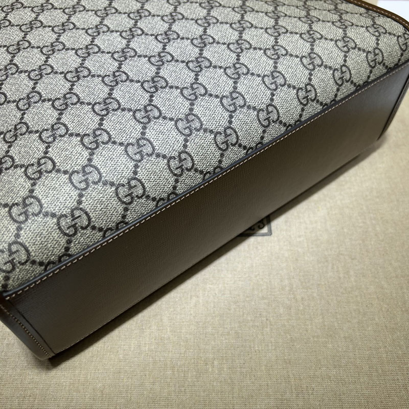 グッチ バッグ 人気 GUCCI インターロッキングG付き トートバッグ 723308 92THG 8563 ベージュ&ダークブラウン グッチ トートバッグ メンズ - 画像 (7)