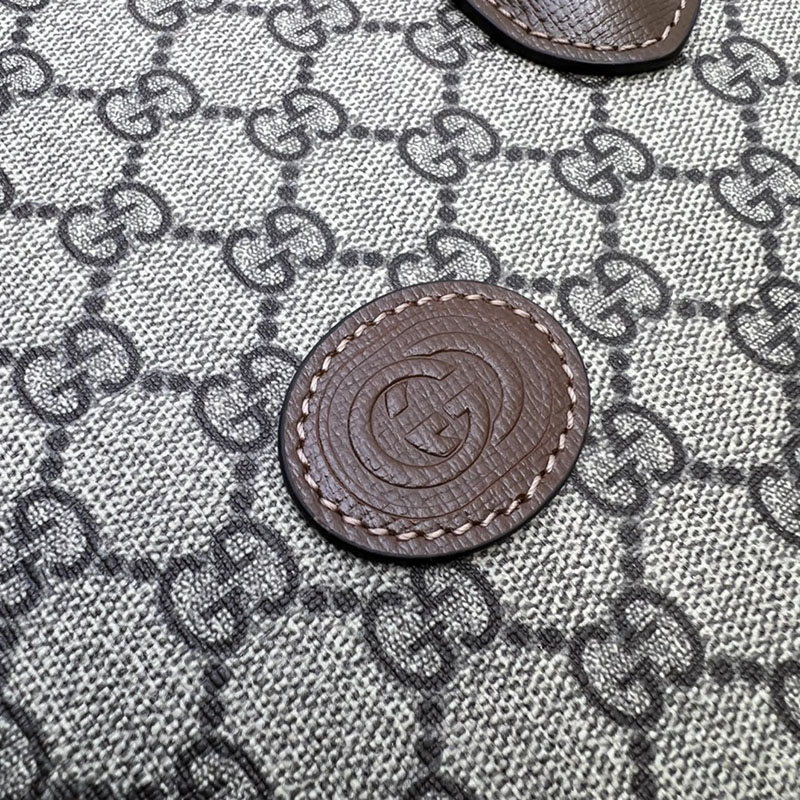 グッチ バッグ 人気 GUCCI インターロッキングG付き トートバッグ 723308 92THG 8563 ベージュ&ダークブラウン グッチ トートバッグ メンズ - 画像 (6)