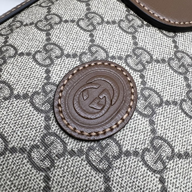 グッチ バッグ 人気 GUCCI インターロッキングG ビジネスケース 674140 92THG 8563 ベージュ&ブラウン グッチ ビジネスバッグ メンズ - 画像 (7)