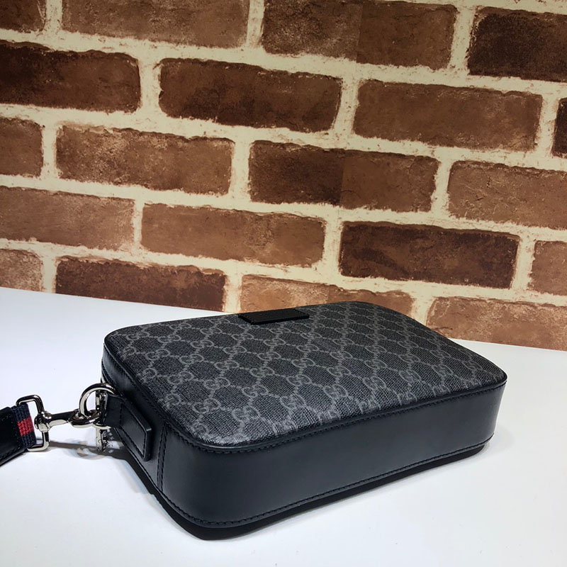 グッチ バッグ 人気 GUCCI GGスプリーム ポーチ 495562 K5RLN 1095 ブラック/グレー グッチ ポーチ メンズ - 画像 (7)