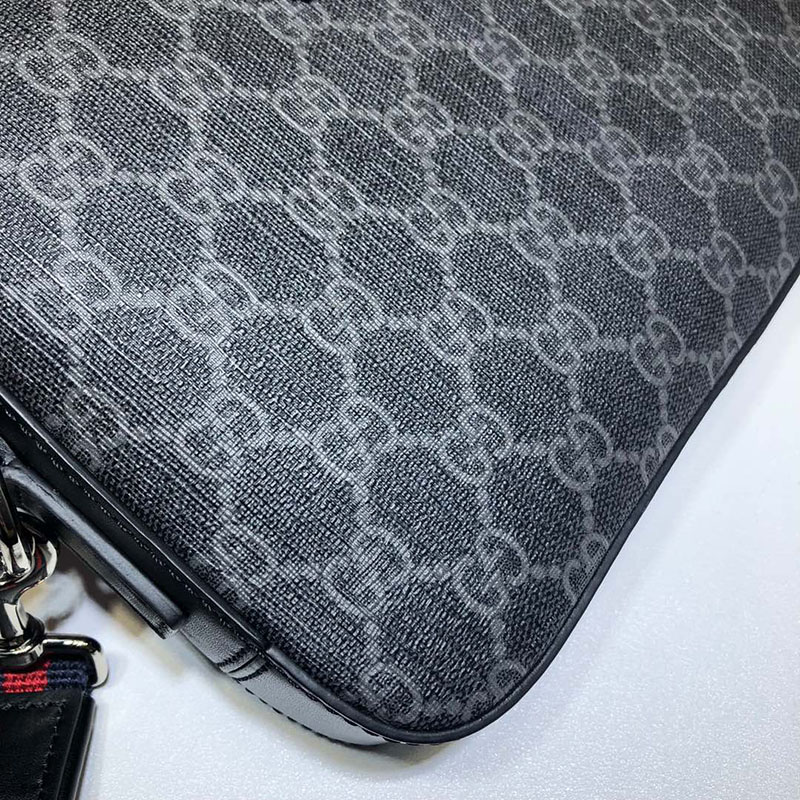 グッチ バッグ 人気 GUCCI GGスプリーム ポーチ 495562 K5RLN 1095 ブラック/グレー グッチ ポーチ メンズ - 画像 (4)