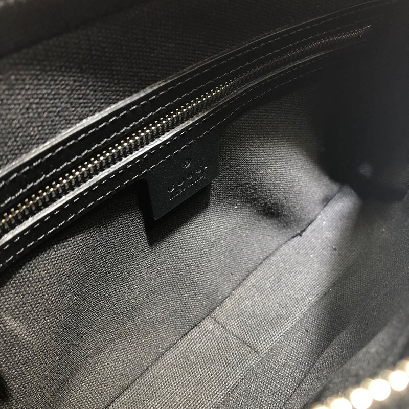 グッチ バッグ 人気 GUCCI GGスプリーム ポーチ 495562 K5RLN 1095 ブラック/グレー グッチ ポーチ メンズ - 画像 (2)