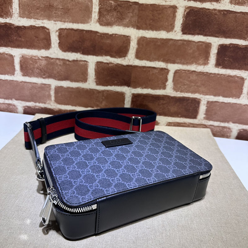 グッチ バッグ 人気 GUCCI GGスプリーム キャンバス ミニ ショルダーバッグ 774161 K5RLN 1095 ブラック/グレー gucci ショルダーバッグ メンズ 人気 - 画像 (7)