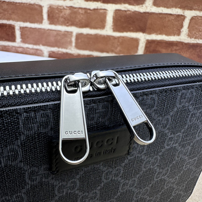 グッチ バッグ 人気 GUCCI GGスプリーム キャンバス ミニ ショルダーバッグ 774161 K5RLN 1095 ブラック/グレー gucci ショルダーバッグ メンズ 人気 - 画像 (3)