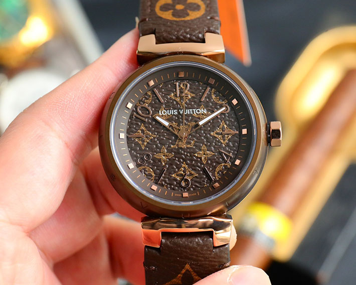 最高級ルイヴィトンスーパーコピー ルイヴィトン時計コピー Tambour MM Monogram タンブール MM モノグラム QA138Z - 画像 (8)