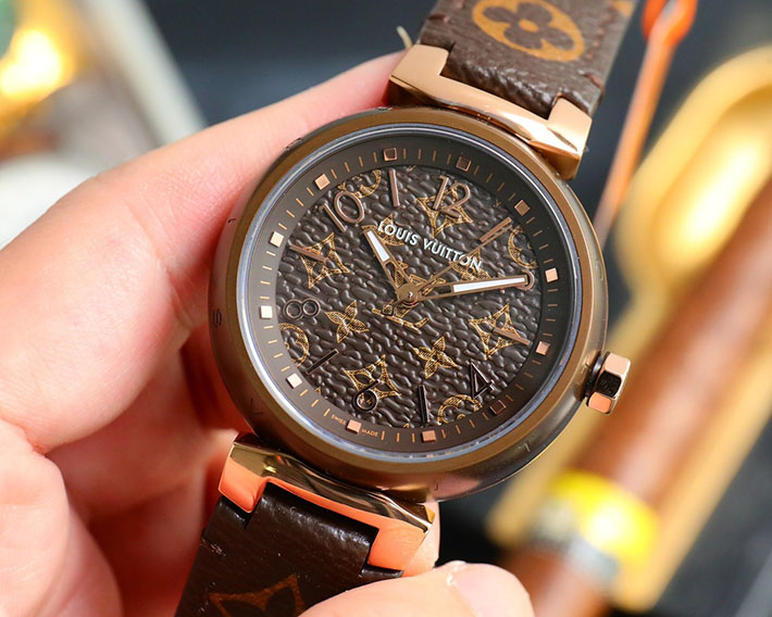 最高級ルイヴィトンスーパーコピー ルイヴィトン時計コピー Tambour MM Monogram タンブール MM モノグラム QA138Z - 画像 (7)