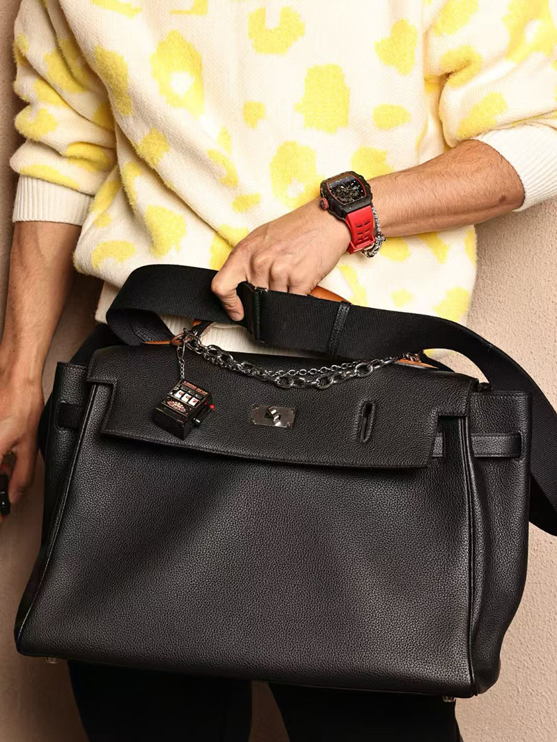 エルメス HERMES ケリー 42cm 内縫い 黒 ブラック トゴ シルバー金具 2519490 men's bags エルメス バッグ - 画像 (9)