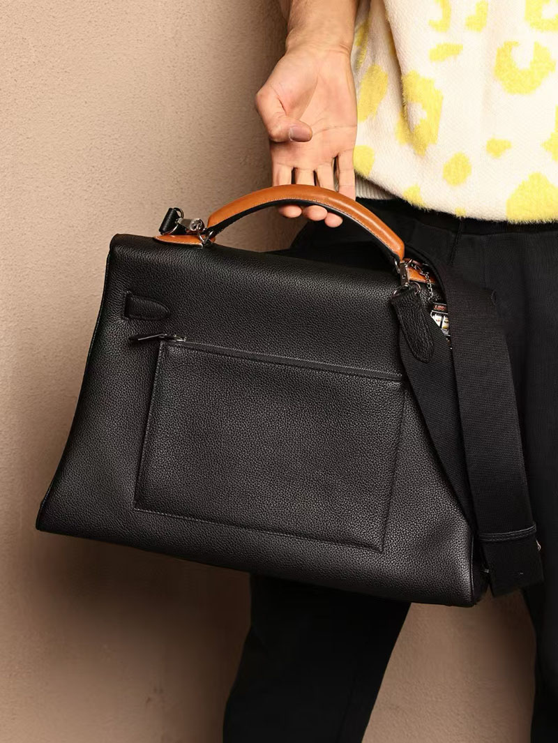 エルメス HERMES ケリー 42cm 内縫い 黒 ブラック トゴ シルバー金具 2519490 men's bags エルメス バッグ - 画像 (5)