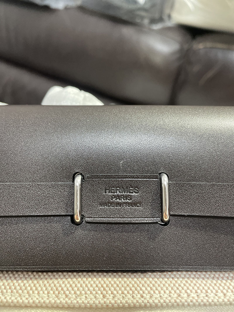 エルメス エールバッグジップ ミニ 黒 ブラック トワルアッシュ シルバー金具 2519502 エルメス herbag - 画像 (4)