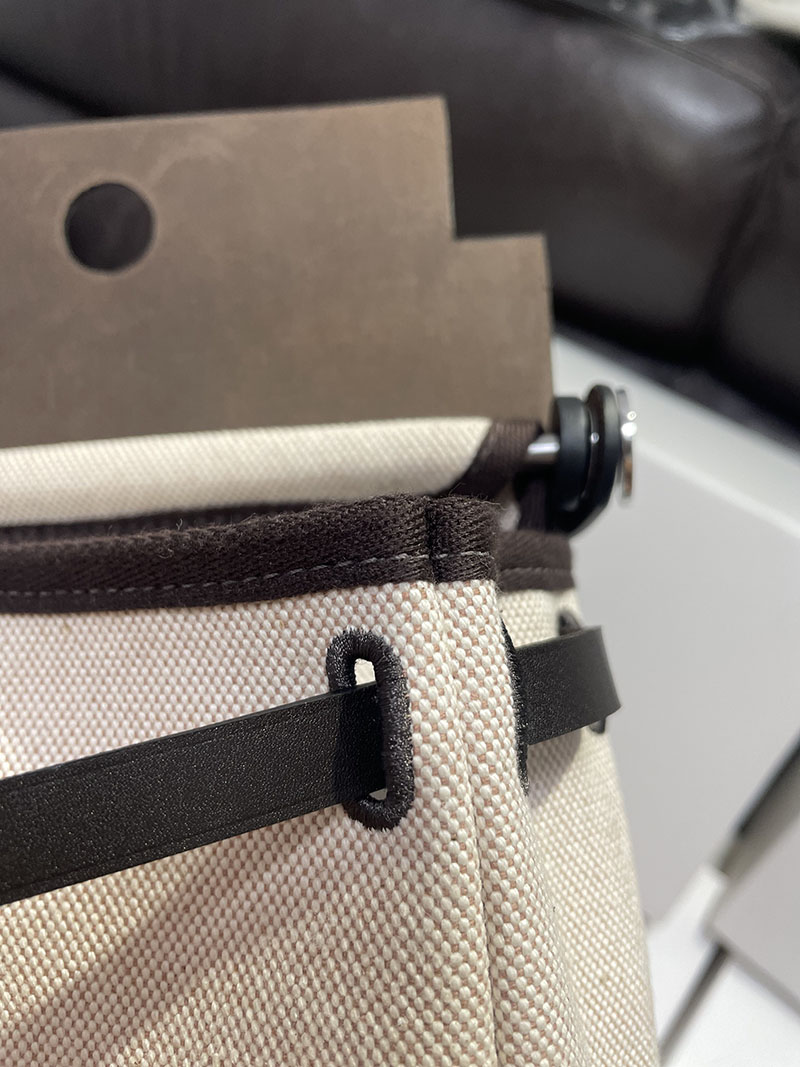 エルメス エールバッグジップ ミニ 黒 ブラック トワルアッシュ シルバー金具 2519502 エルメス herbag - 画像 (3)