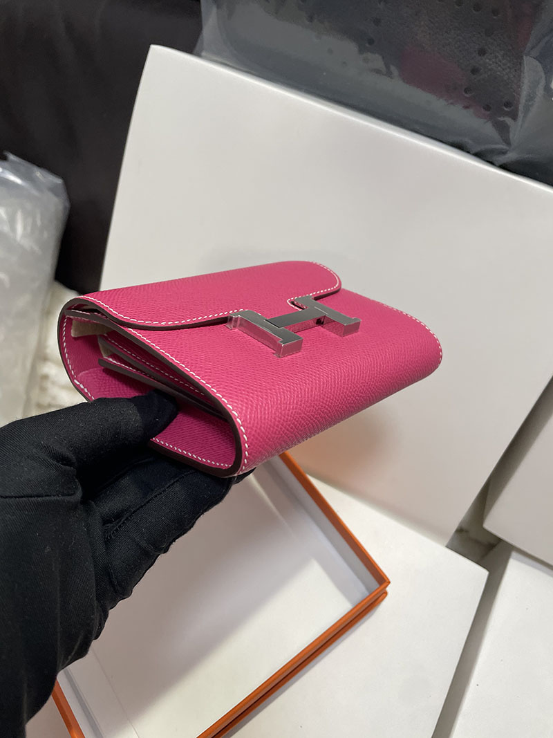 エルメス コンスタンス 財布 コンパクト ヴォーエプソン ローズティリアン シルバー金具 2519506 コンスタンスコンパクト 定価 - 画像 (5)