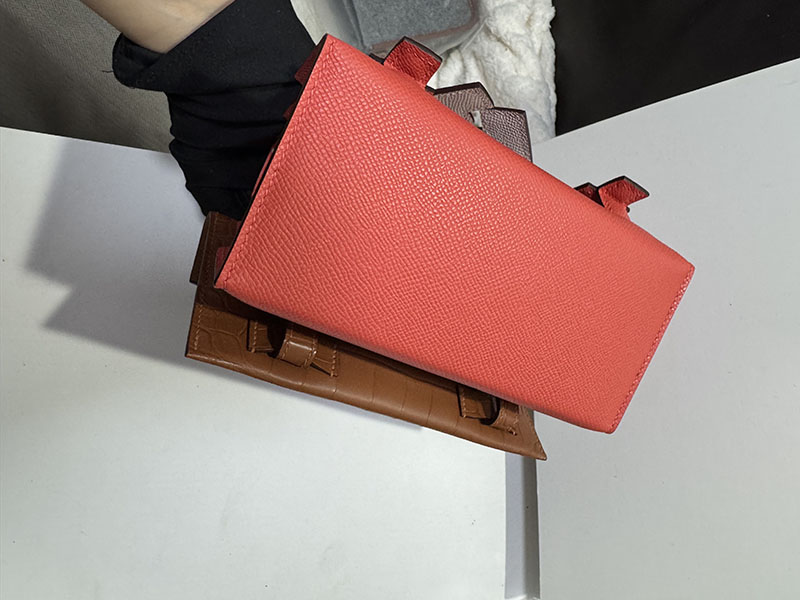 HERMES ケリードールピクト ローズテキサス×モーヴペール×ナタ×ゴールド エプソン シルバー金具 2519515 ケリーピクト 定価 - 画像 (8)