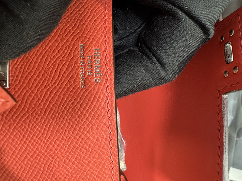 HERMES ケリードールピクト ローズテキサス×モーヴペール×ナタ×ゴールド エプソン シルバー金具 2519515 ケリーピクト 定価 - 画像 (7)