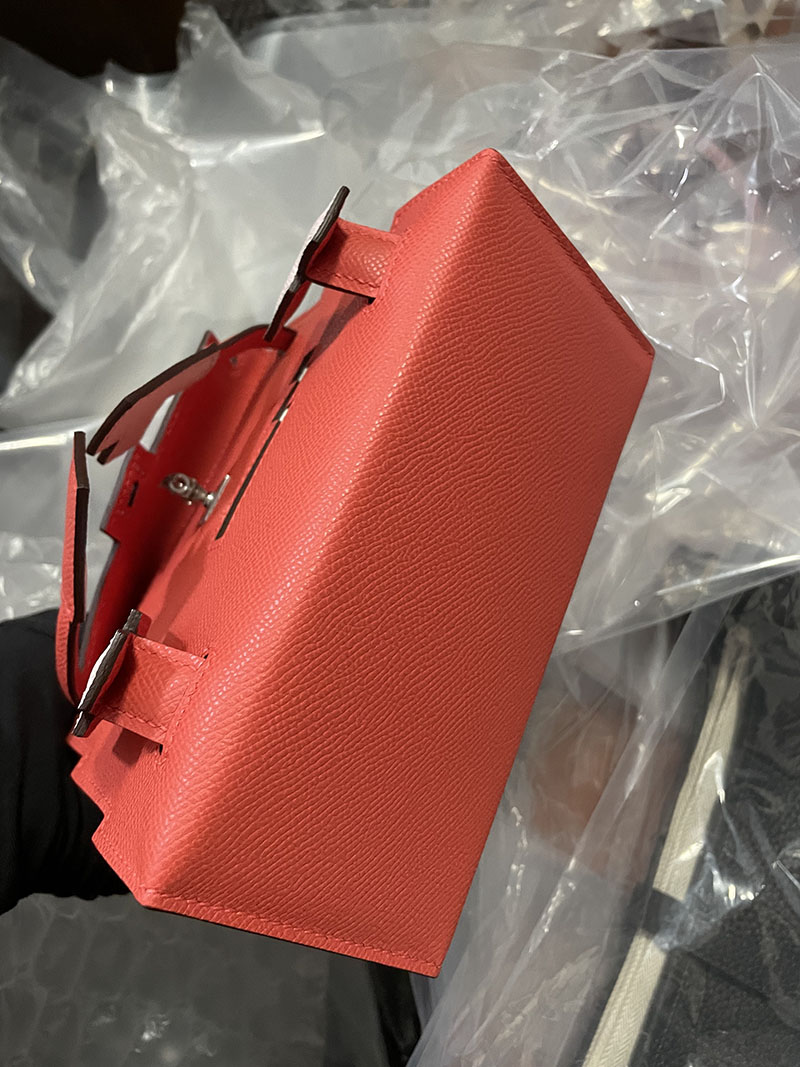HERMES ケリードールピクト ローズテキサス×モーヴペール×ナタ×ゴールド エプソン シルバー金具 2519515 ケリーピクト 定価 - 画像 (2)