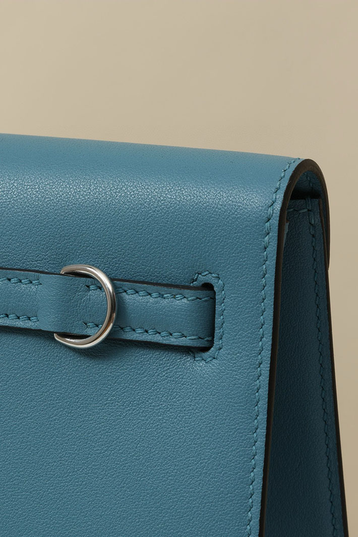 エルメス HERMES ケリーダンスフリンジ ニューブルージーン スイフト シルバー金具 2518529 ケリーダンス フリンジ Kellydanse fringe - 画像 (7)