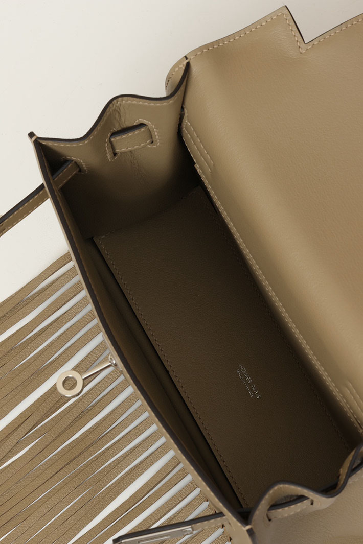 エルメス HERMES ケリーダンスフリンジ ベージュマルファ スイフト シルバー金具 2518530 ケリーダンス フリンジ Kellydanse fringe - 画像 (5)