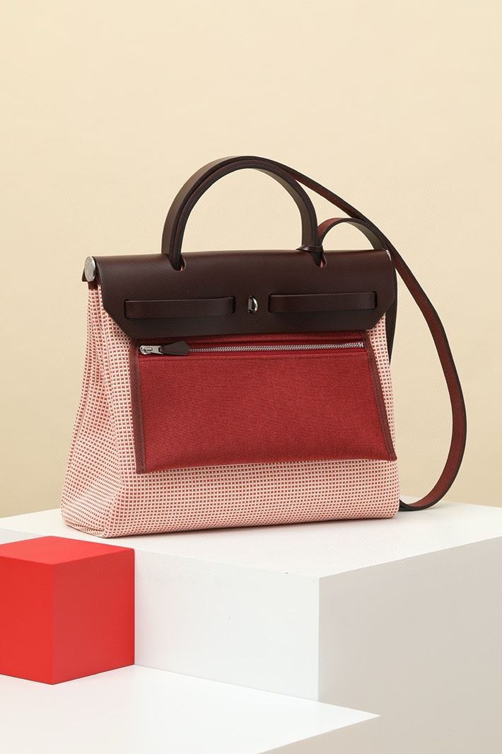 エルメス エールバッグジップ 31 PM ルージュセリエ トワルアッシュ シルバー金具 2518537 エールバッグジップ31 定価 - 画像 (8)