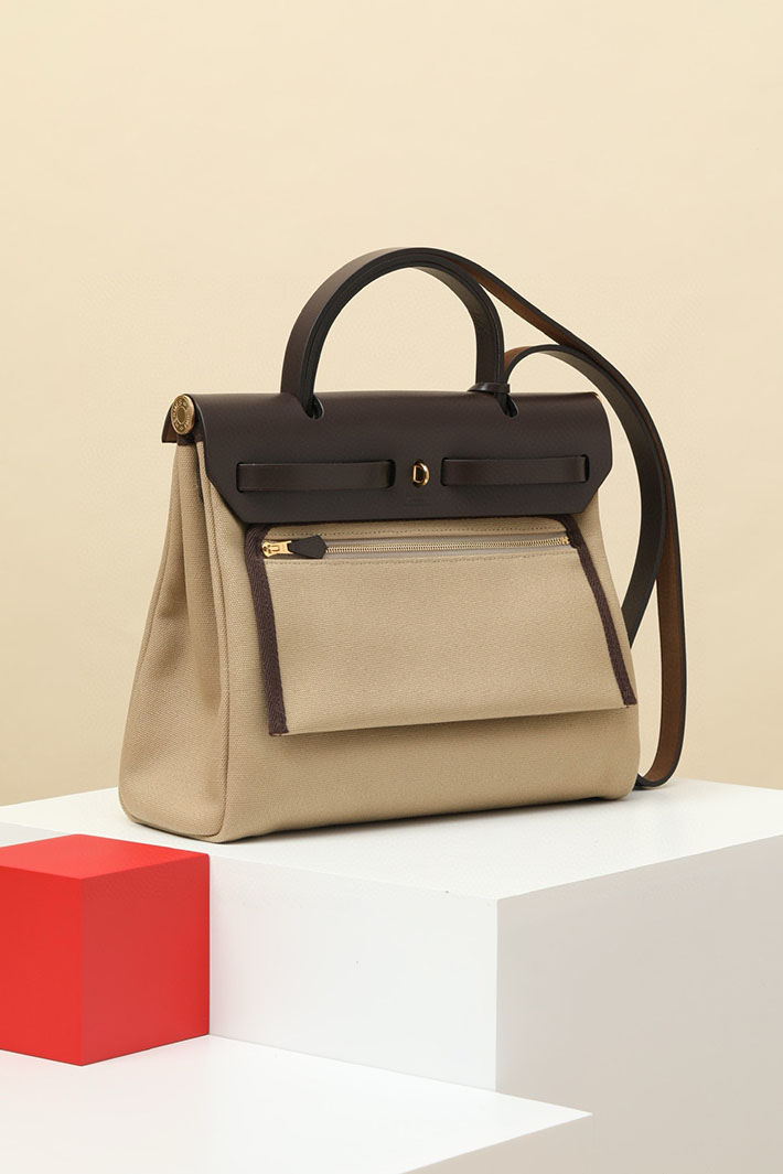 エルメス エールバッグジップ 31 PM エベンヌ トワルアッシュ シルバー金具 2518538 エールバッグジップ31 定価 - 画像 (8)
