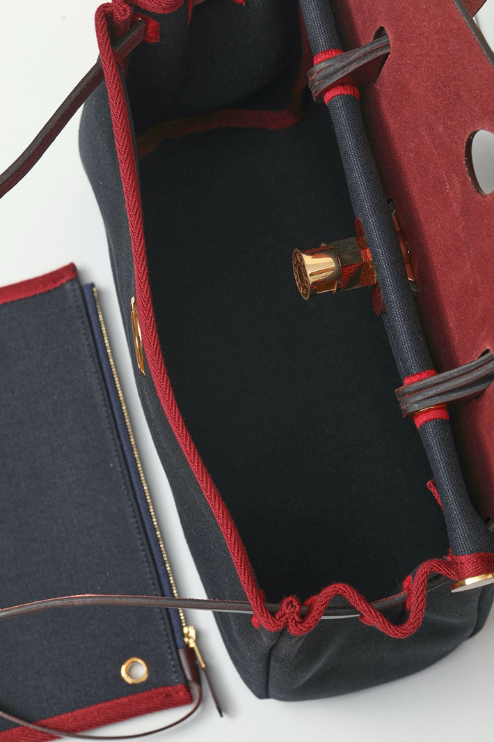 エルメス エールバッグジップ 31 PM ブルーアビス/ルージュセリエ トワルアッシュ ゴールド金具 2518550 エルメス エールバッグジップ31 - 画像 (5)