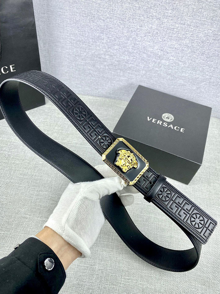 最高級ヴェルサーチェスーパーコピー ヴェルサーチェベルトコピー ブラック 38MM ゴールド金具 2518821 ヴェルサーチ 店舗 大阪 - 画像 (8)