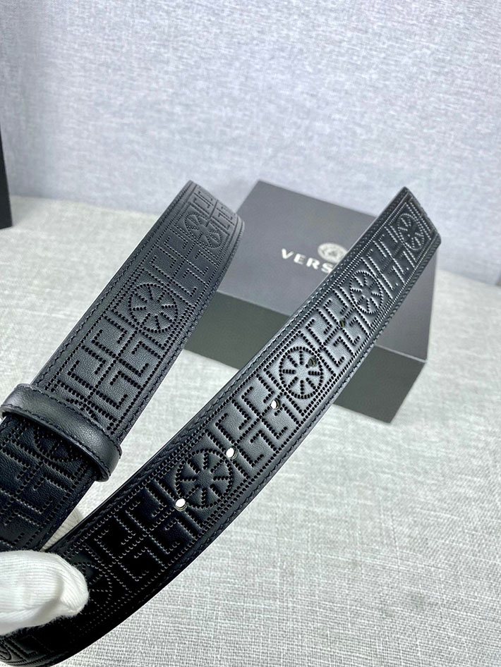 最高級ヴェルサーチェスーパーコピー ヴェルサーチェベルトコピー ブラック 38MM ゴールド金具 2518821 ヴェルサーチ 店舗 大阪 - 画像 (2)