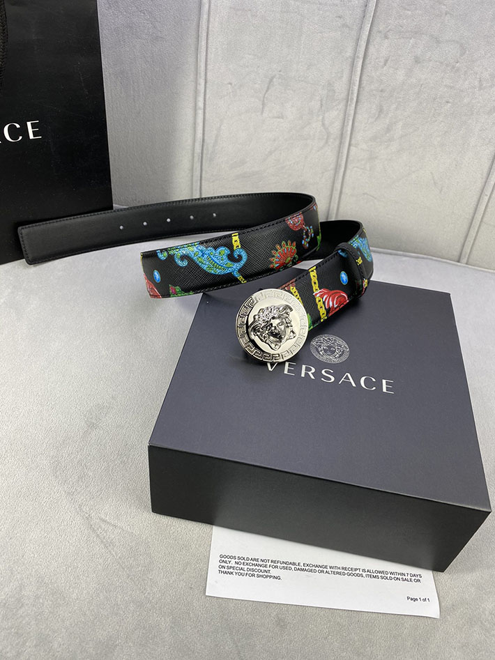 最高級ヴェルサーチェスーパーコピー ヴェルサーチェベルトコピー ブラック 40MM シルバー金具 2518828 ヴェルサーチ 店舗 新宿 - 画像 (7)