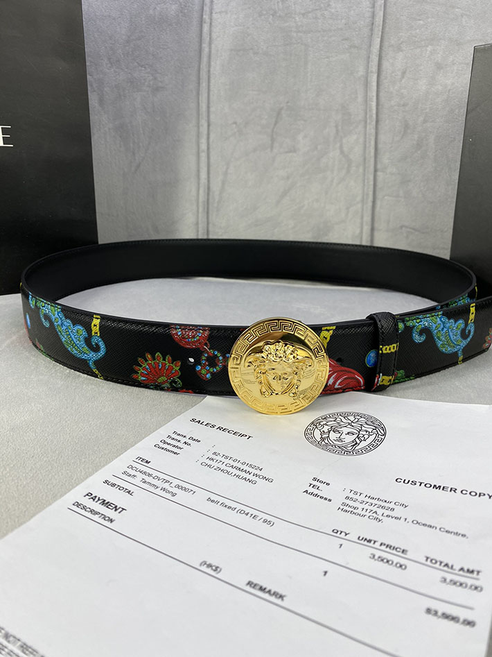 最高級ヴェルサーチェスーパーコピー ヴェルサーチェベルトコピー ブラック 40MM シルバー金具 2518828 ヴェルサーチ 店舗 新宿 - 画像 (6)