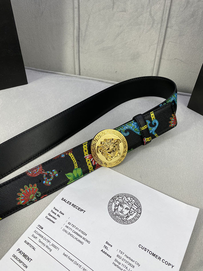 最高級ヴェルサーチェスーパーコピー ヴェルサーチェベルトコピー ブラック 40MM シルバー金具 2518828 ヴェルサーチ 店舗 新宿 - 画像 (5)
