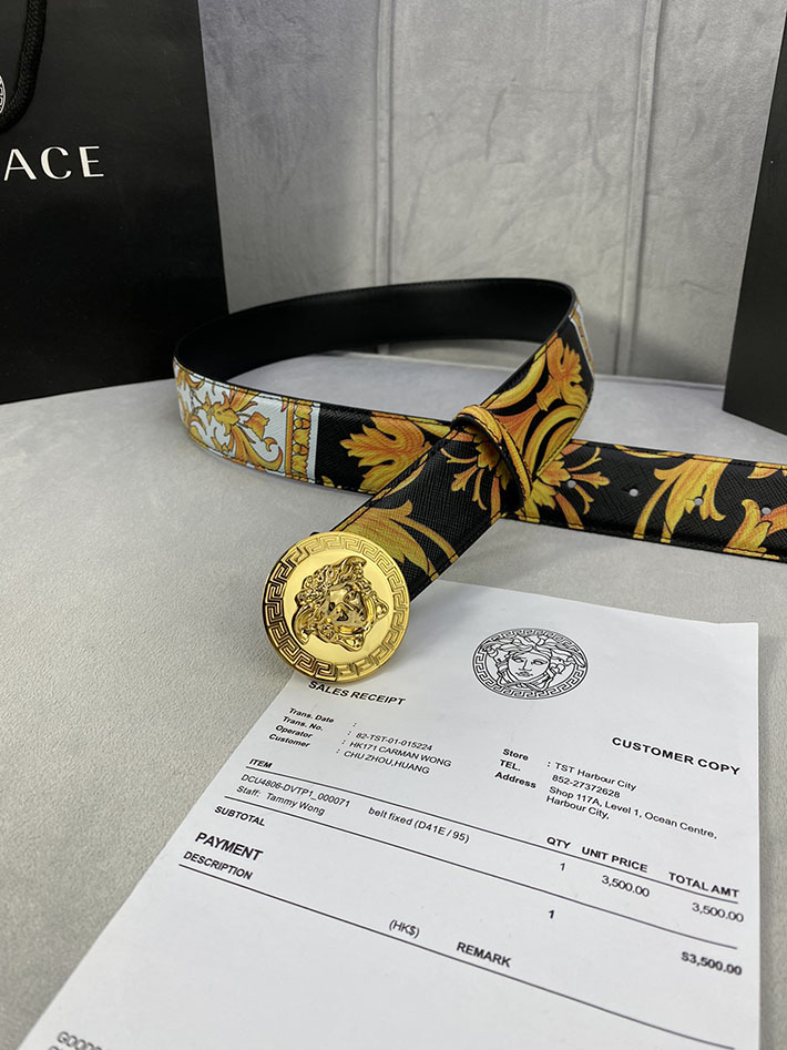 最高級ヴェルサーチェスーパーコピー ヴェルサーチェベルトコピー ブラック 40MM ゴールド金具 2518829 ヴェルサーチ 店舗 新宿 - 画像 (7)