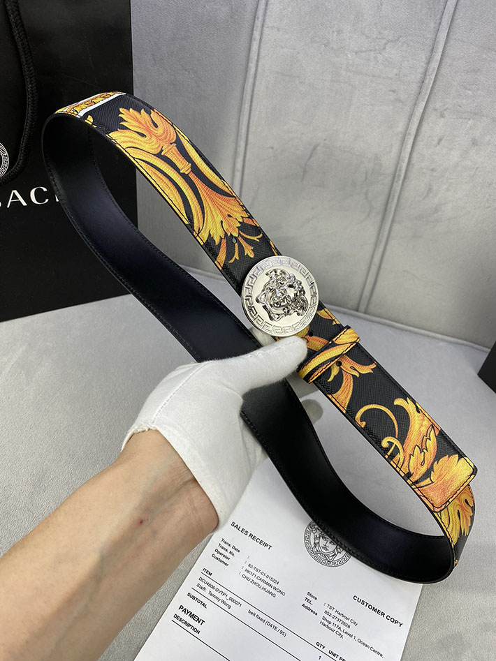 最高級ヴェルサーチェスーパーコピー ヴェルサーチェベルトコピー ブラック 40MM ゴールド金具 2518829 ヴェルサーチ 店舗 新宿 - 画像 (5)